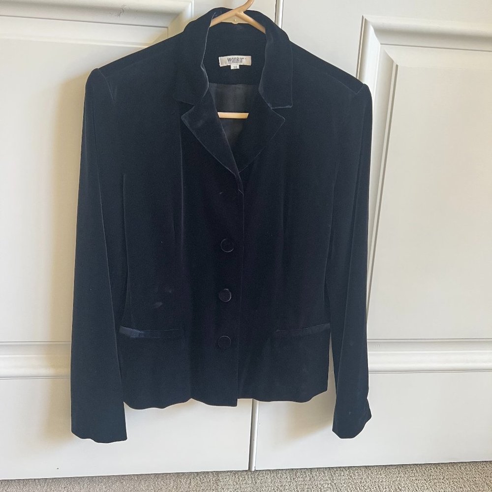 Brand-New Black Velvet Jacket